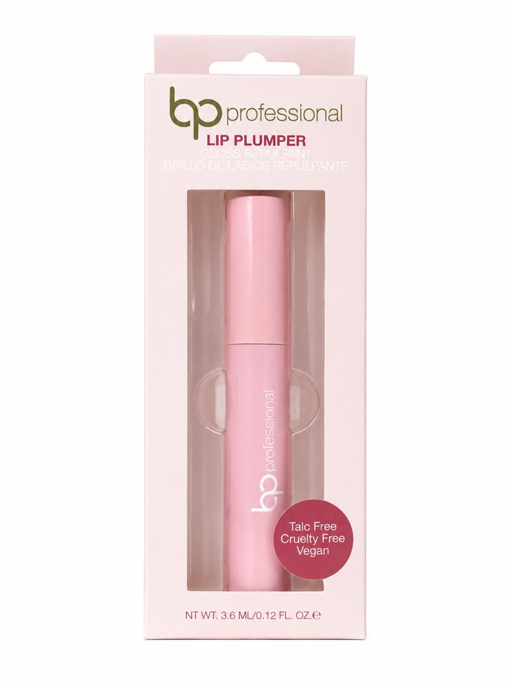 NIB Bellapierre bp Professional Lip Plumper Gloss Strawberry Vegan Clean